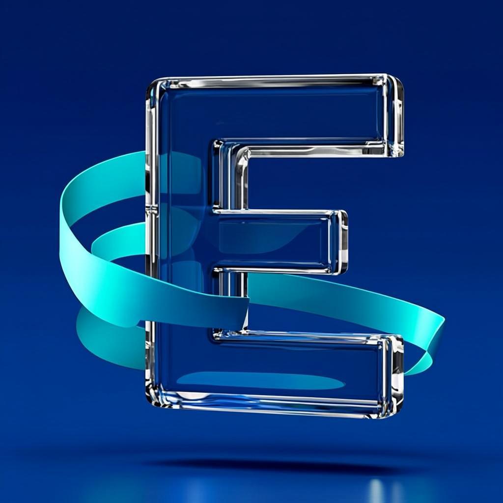 Ethereal brand visual — an abstract 3D Ethereal mark